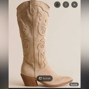 Mi.iM Women's Audrey Western Heeled Boots - Cream